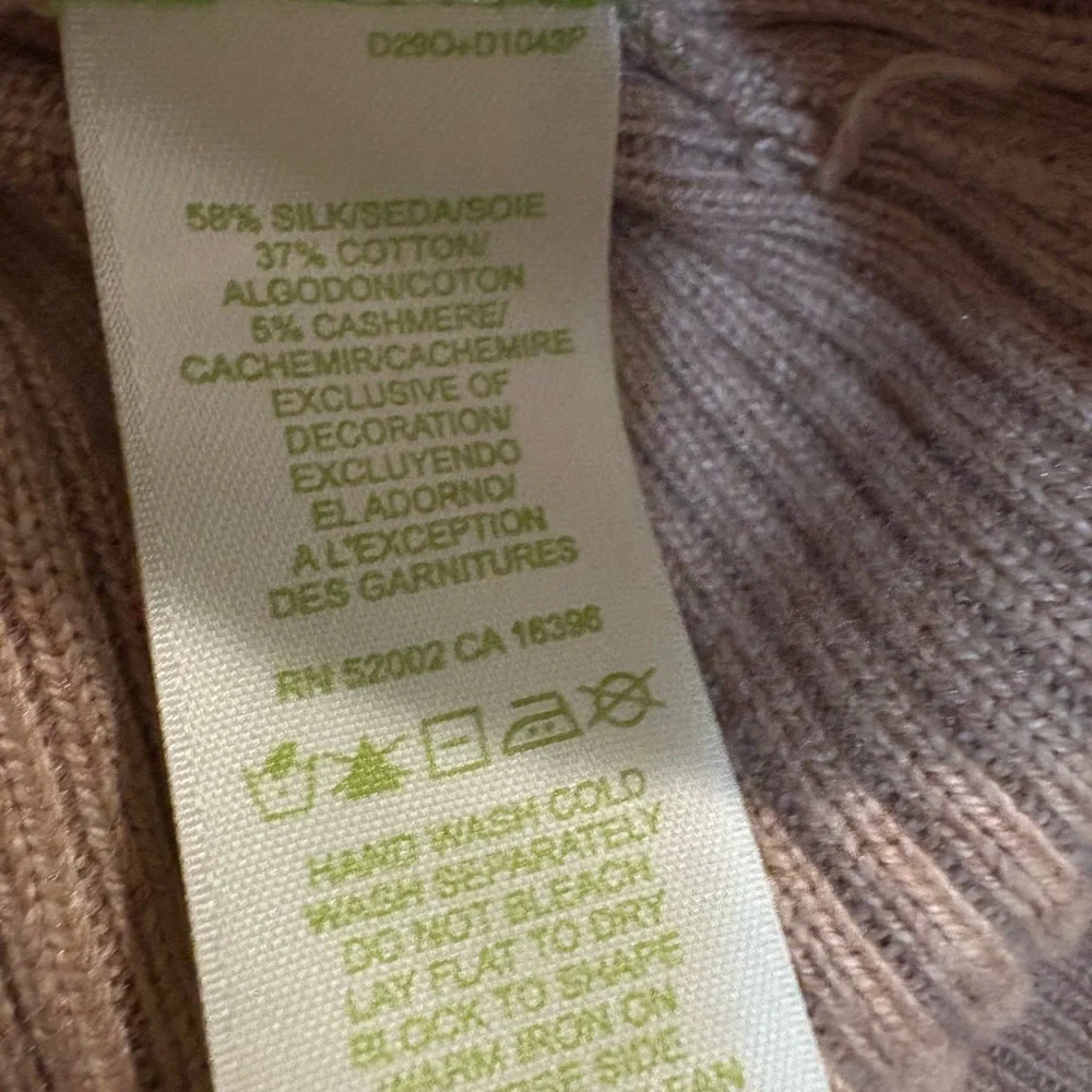 Silk Cotton Cashmere Sigrid Cardigan with Beaded Embroidery NWT